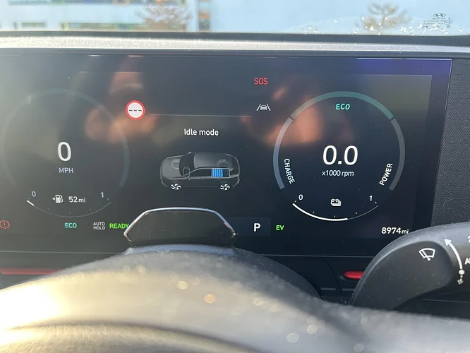 SOS symbol on dash